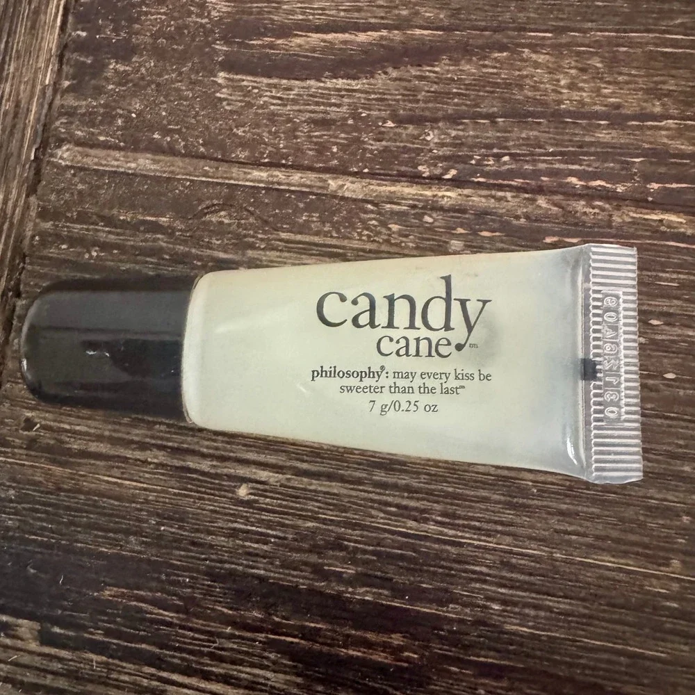 Philosophy Candy Cane Lip Shine Peppermint Gloss 0.25 oz Holiday Collection 2009
